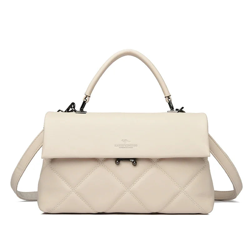KAIDIFEINIROO - Contrast Quilted Flap Bag - Women - Elegant