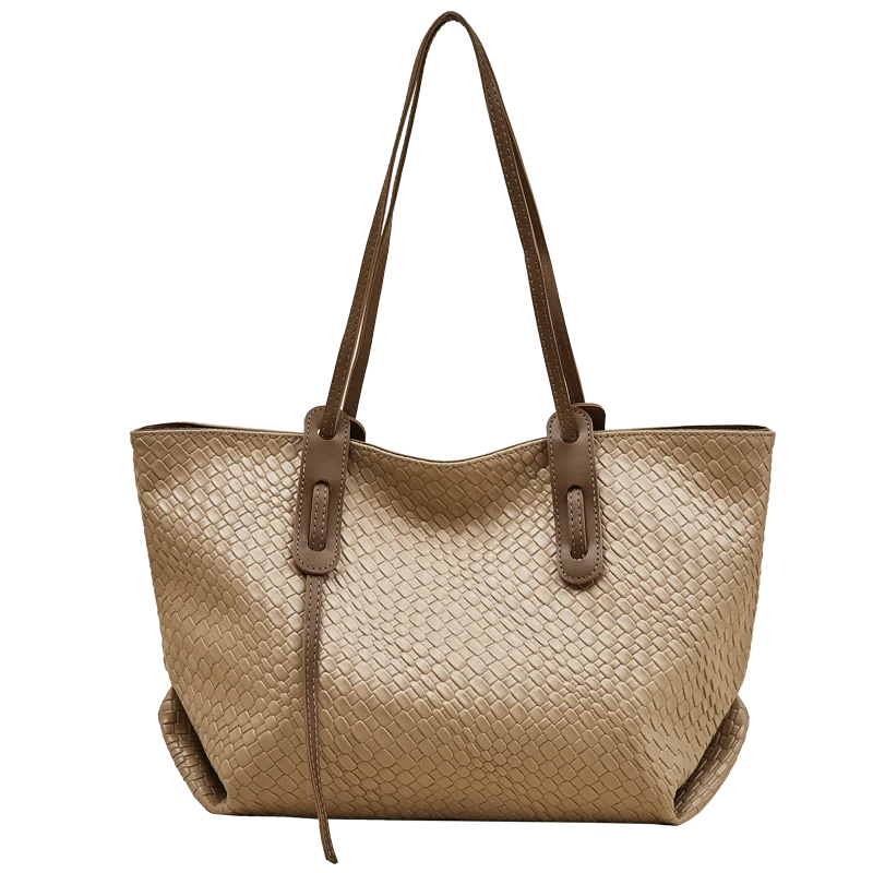 2025 Otoño e Invierno Bolso Tote FOXER Tejido: Elegancia Artesanal y Máxima Capacidad