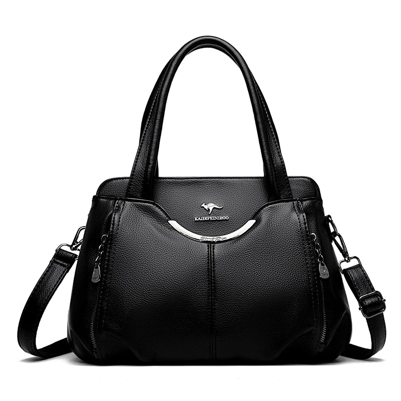 Executive Comfort Shoulder Tote Bag - Faux Leather - Classic &amp; Roomy