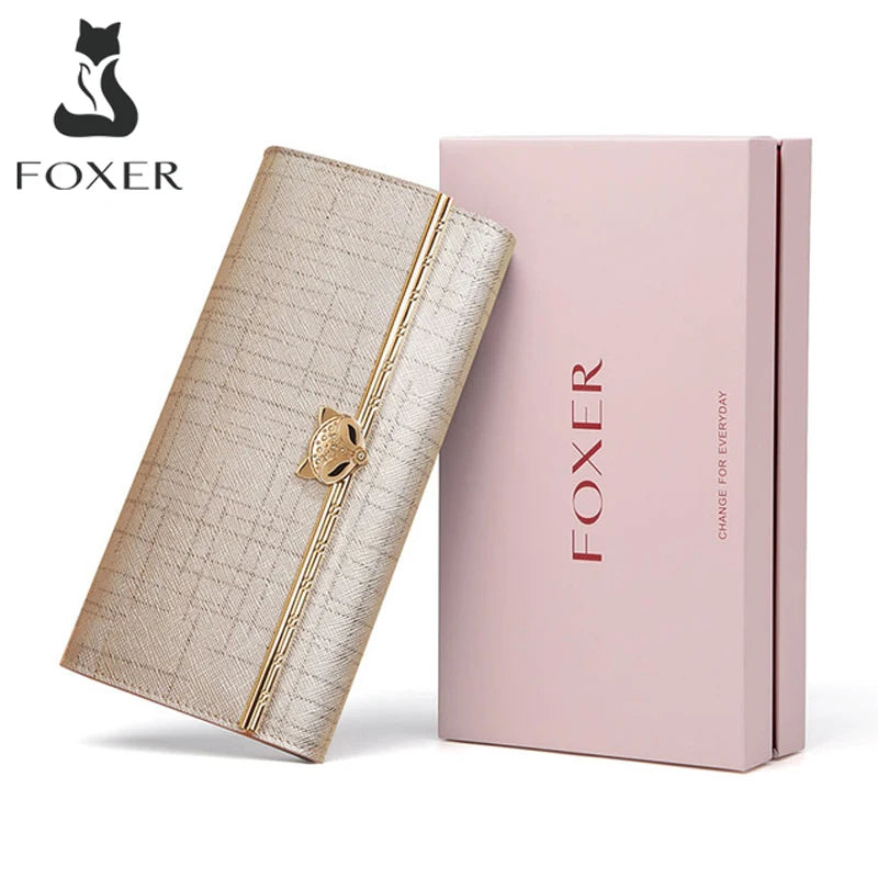 FOXER Bolso de Hombro - Estilo Baguette Minimalista - Portatarjetas de moda femenina