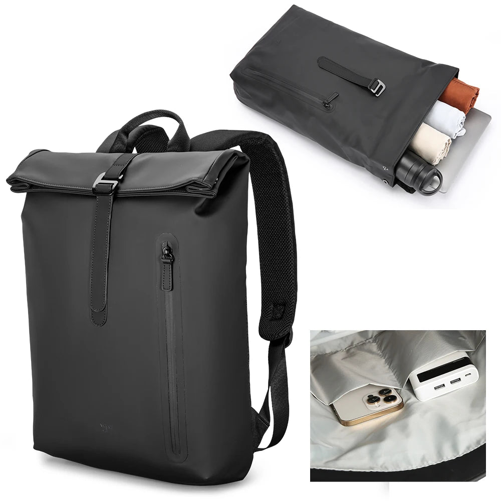 Mochila Kingsons Modelo VGOAL "Hydro-Guard Noir" impermeable- Estética Minimalista y Blindaje Climático