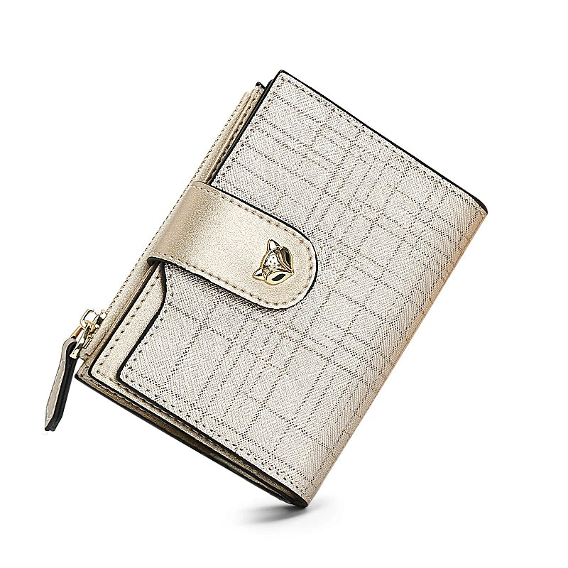 Cartera Compacta FOXER de Lujo para mujer plegable antirrobo