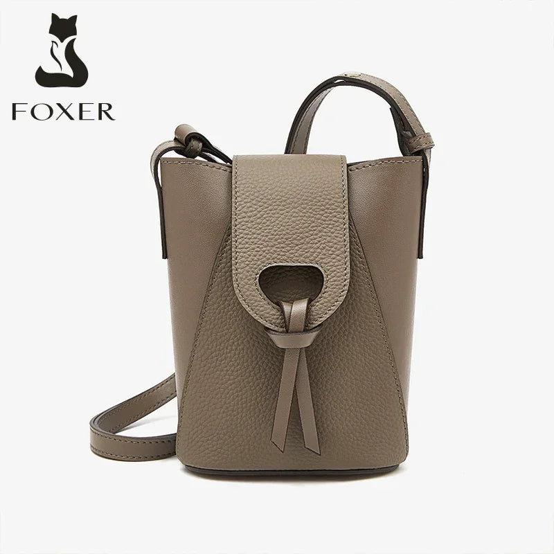 Bolso FOXER Satchel de Lujo con Textura Cocodrilo y Detalles Dorados, bandolera de alta calidad | Convertible