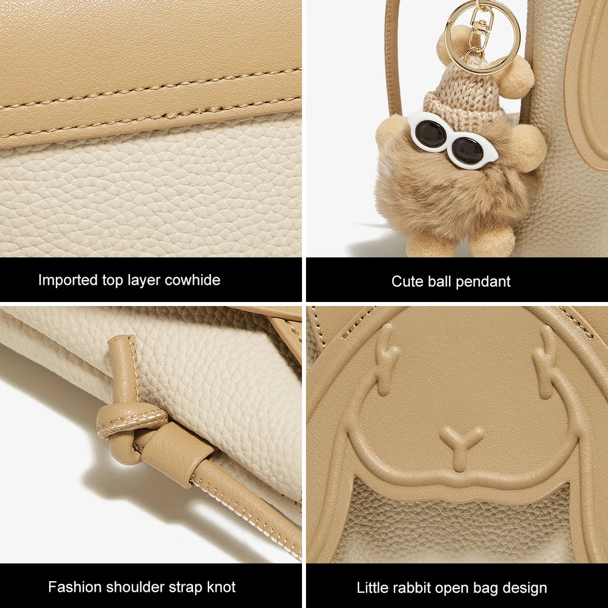 Bolso Bandolera FOXER "Sweet Bunny" - Encanto y Textura