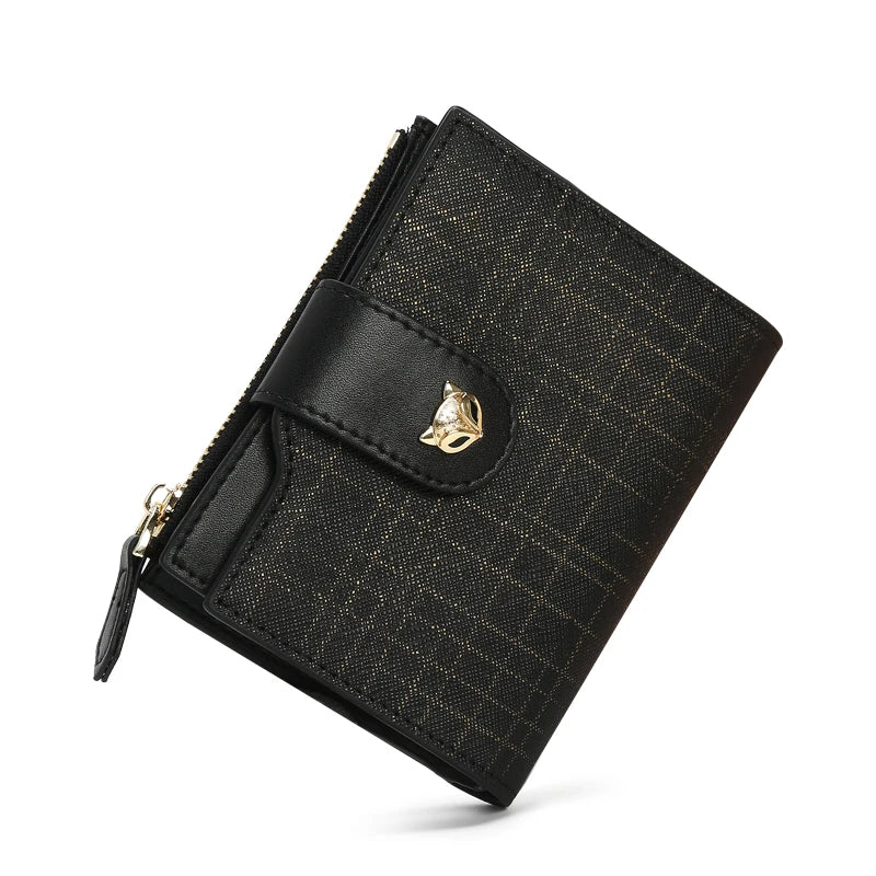 Cartera Compacta FOXER de Lujo para mujer plegable antirrobo