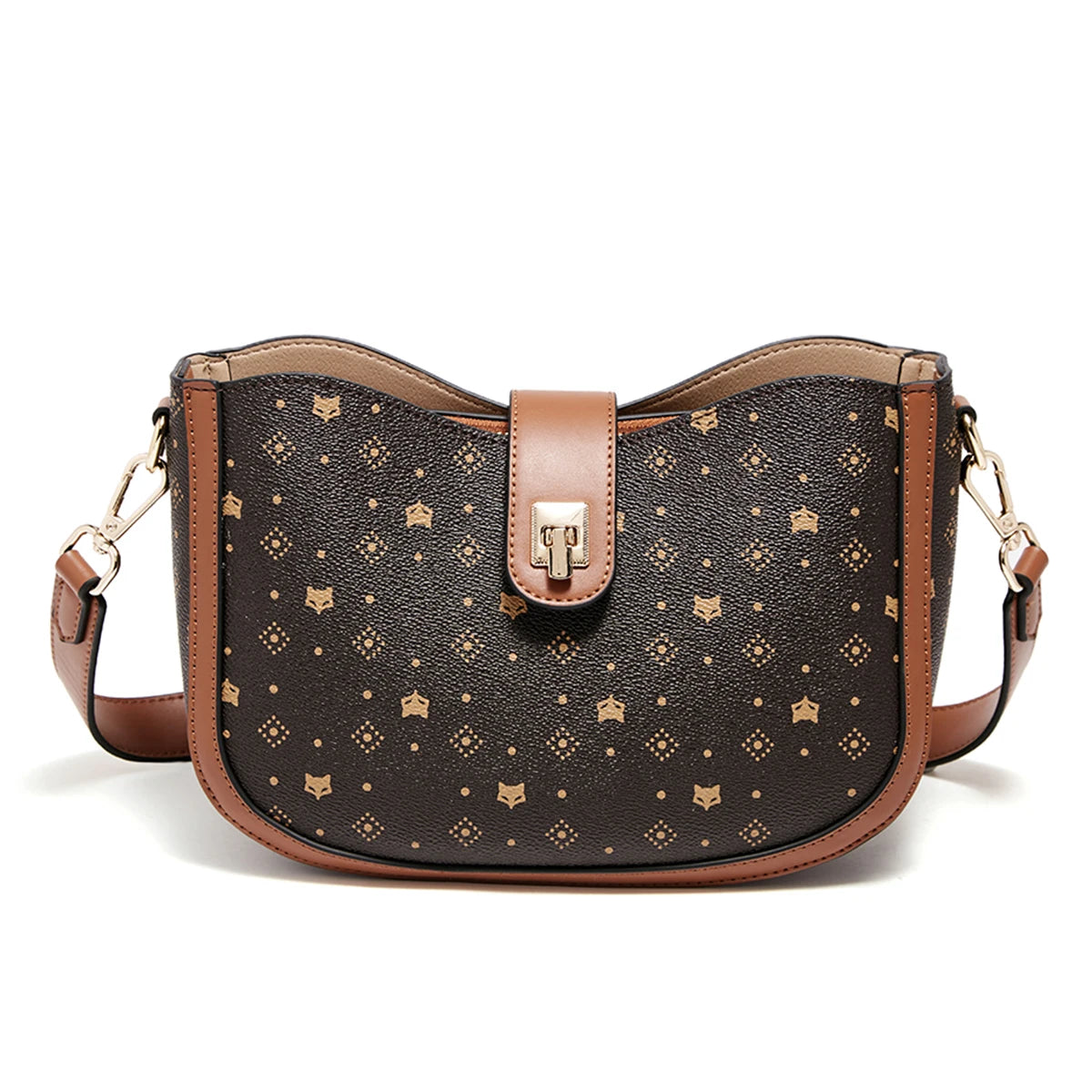 Bolso Bandolera FOXER 2025- Monogram Curvo y Sofisticado