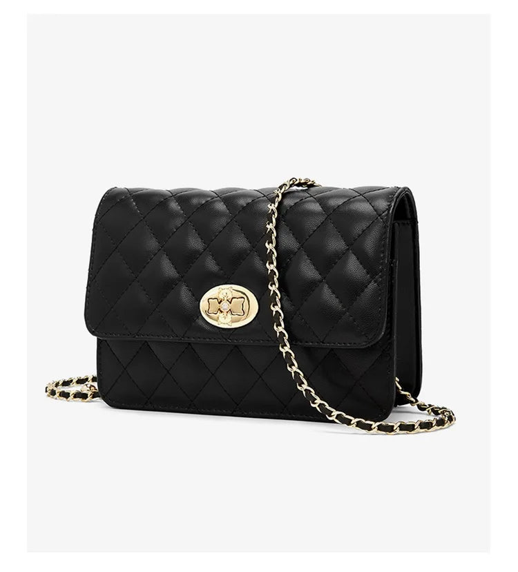 Bolso de Cadena FOXER Lady Clásico - Elegancia Acolchada en Tono Nude