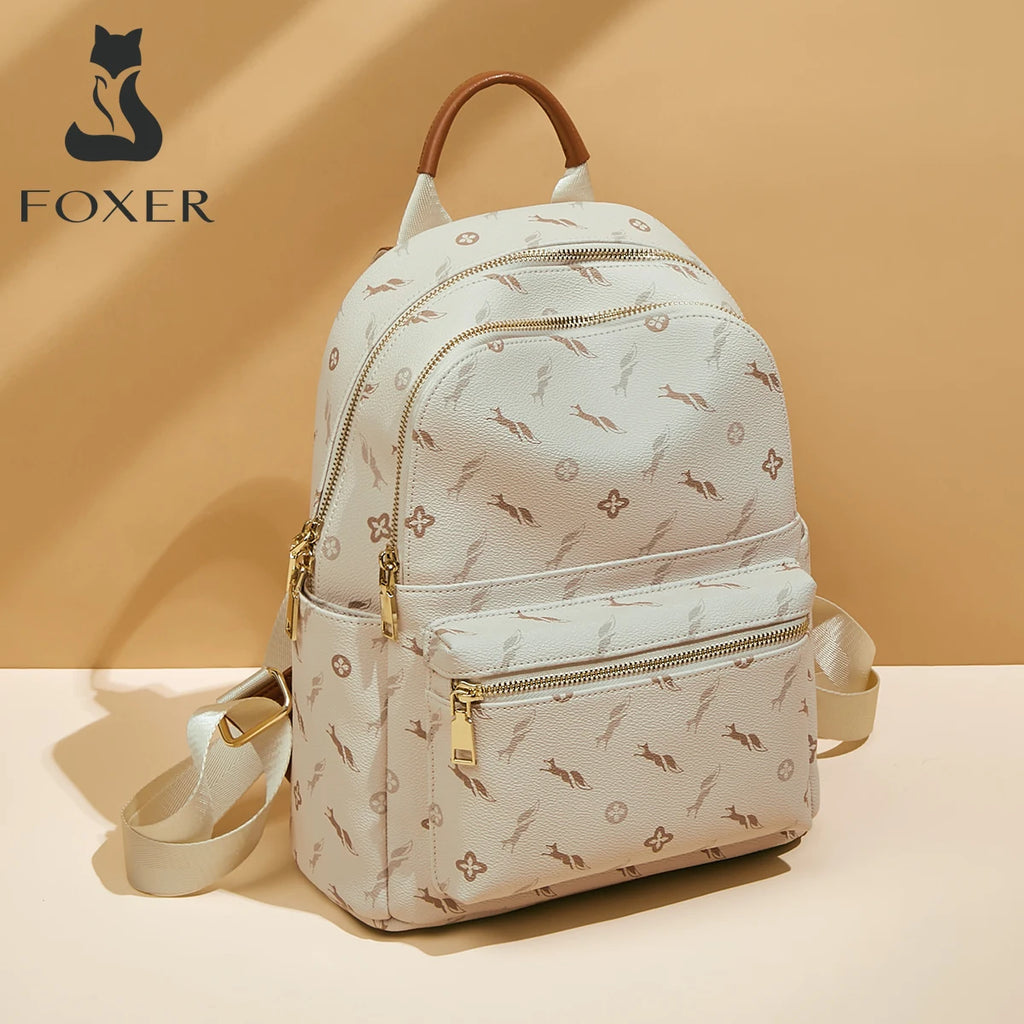 Mochila para mujer FOXER "Monograma Casual" de Estilo Urbano - Moda de viaje