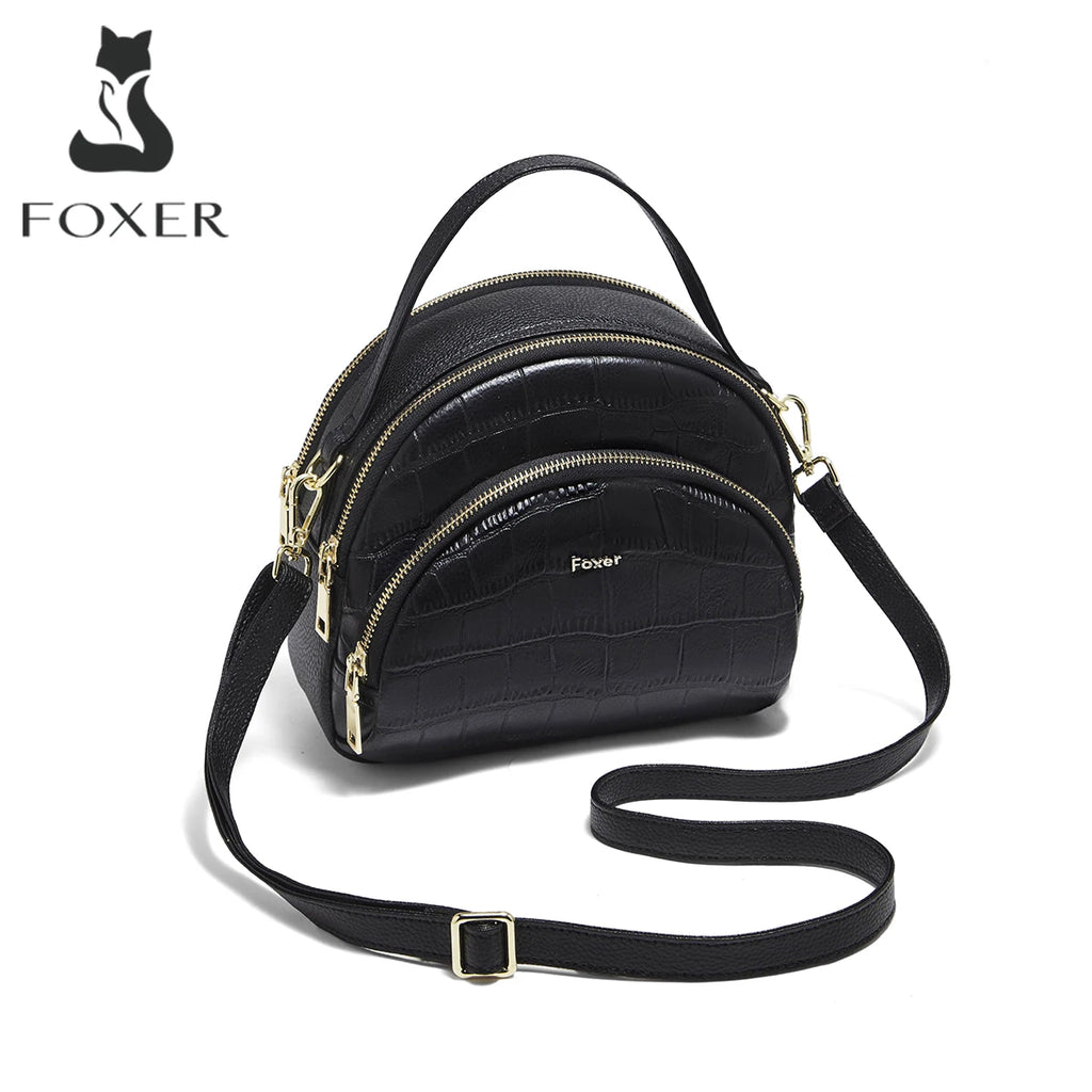 Bolso Crossbody "Triple Zip" de FOXER Otoño e Invierno- Funcionalidad de Lujo