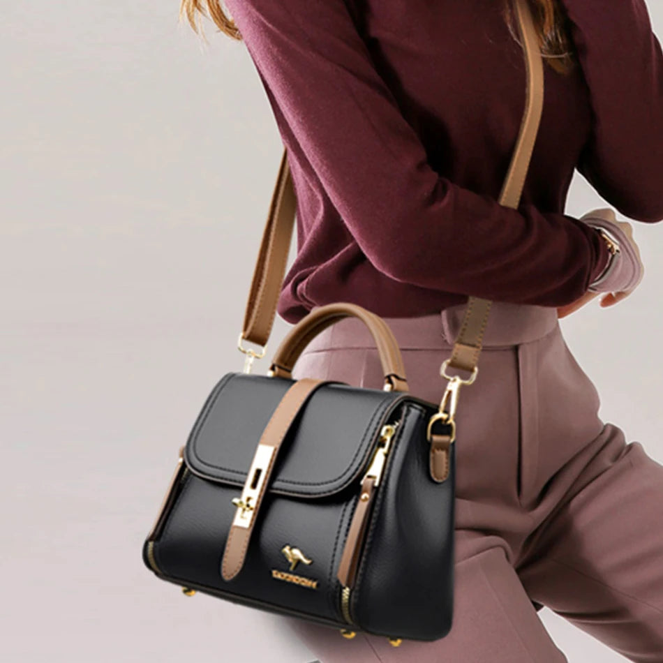 "Urban Duo" Shoulder and Handbag - Contrasting Elegance - Luxury - Fashion 2025