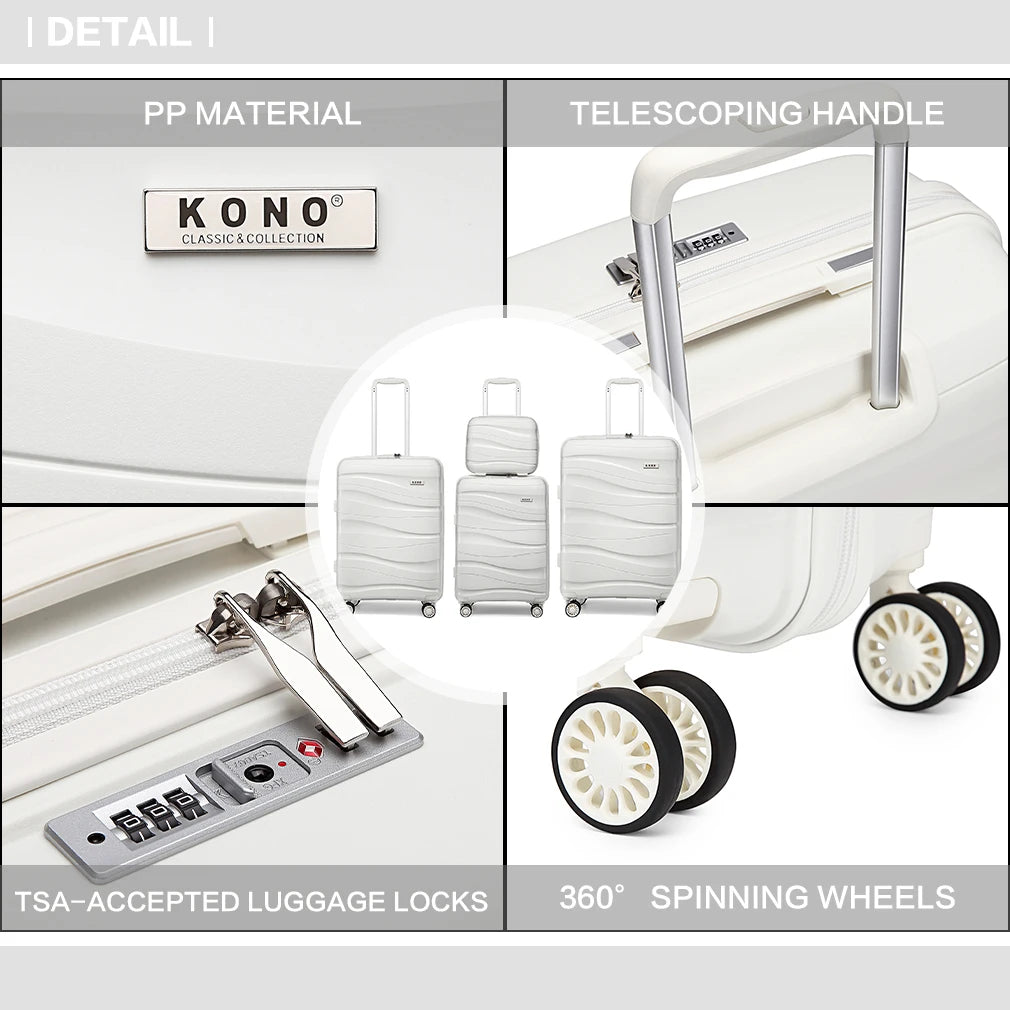 Set de Equipaje KONO: Elegancia Minimalista y Resistencia Superior