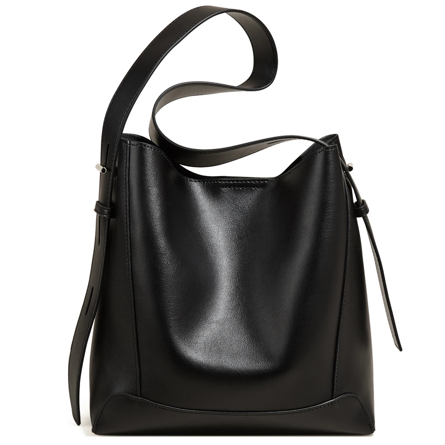 FOXER-Leather Classic Women Shoulder Bag 2025- Cubo "Minimalista Elegante" de Piel Suave