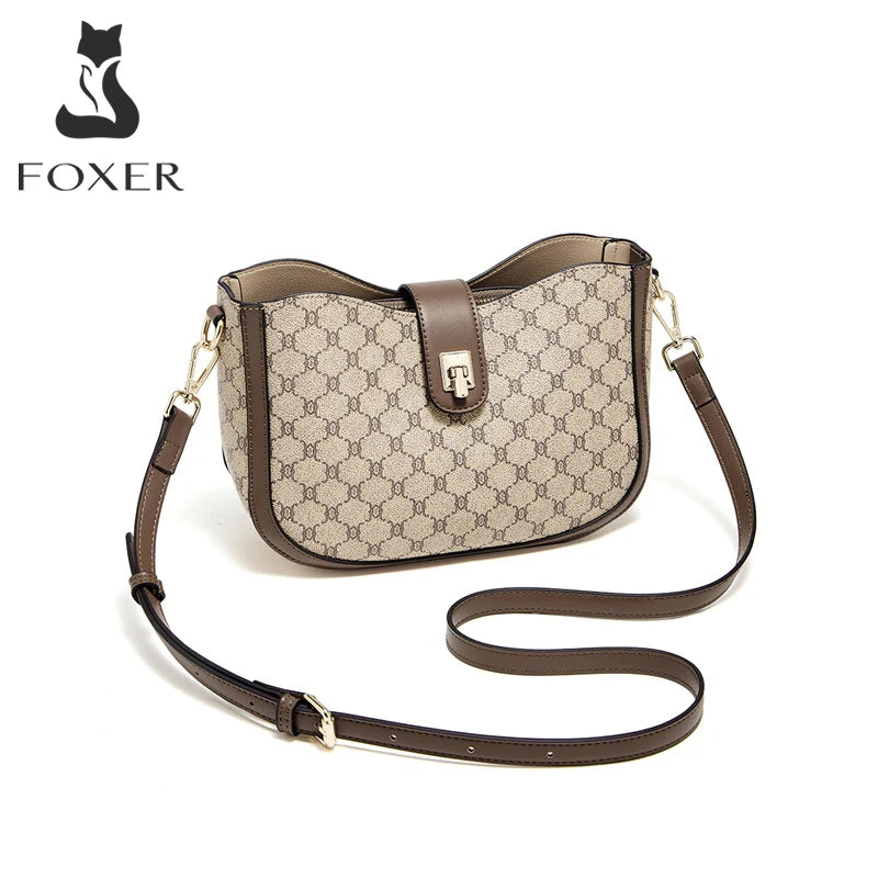 Bolso Bandolera FOXER 2025- Monogram Curvo y Sofisticado