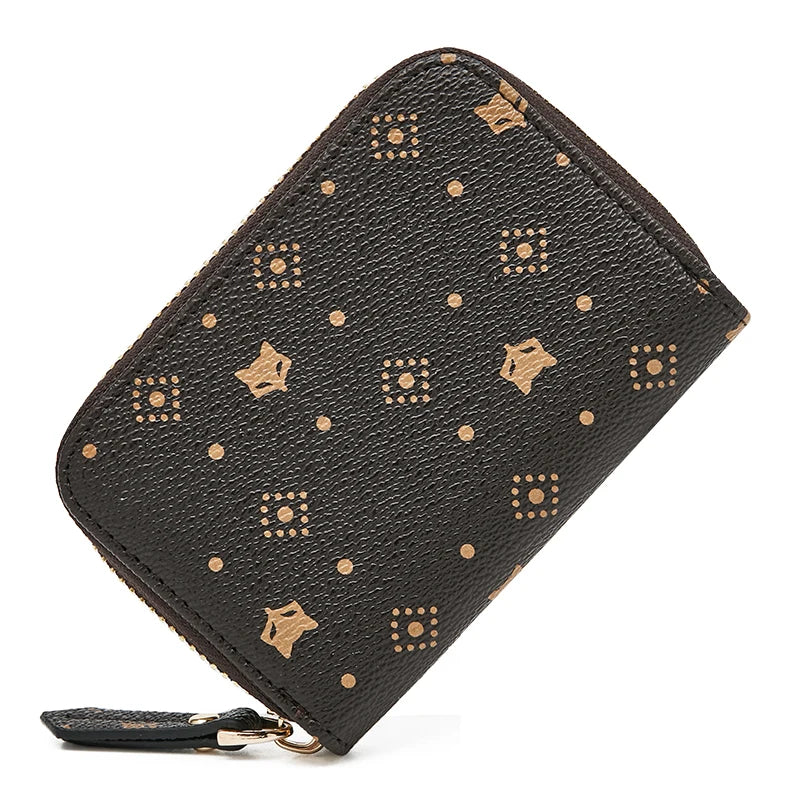 FOXER Mini Fashion Tarjetero Monogram para mujeres: Organización Elegante y Compacta