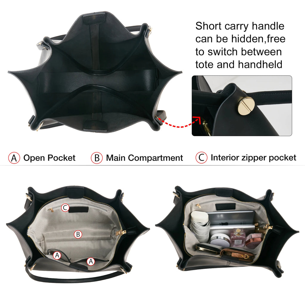 Bolso tote de Hombro FOXER 2025 Textura para mujer de gran capacidad - Elegancia Minimalista