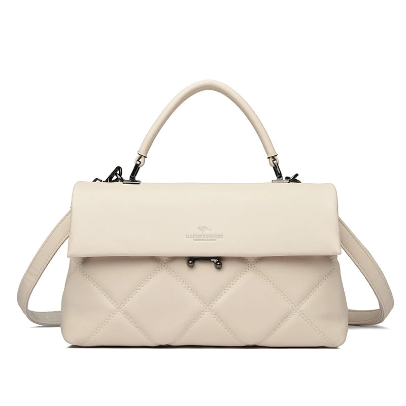 KAIDIFEINIROO - Contrast Quilted Flap Bag - Women - Elegant