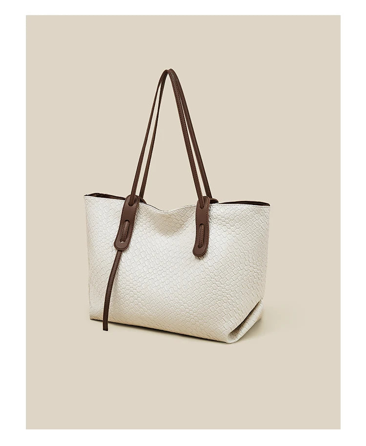 2025 Otoño e Invierno Bolso Tote FOXER Tejido: Elegancia Artesanal y Máxima Capacidad