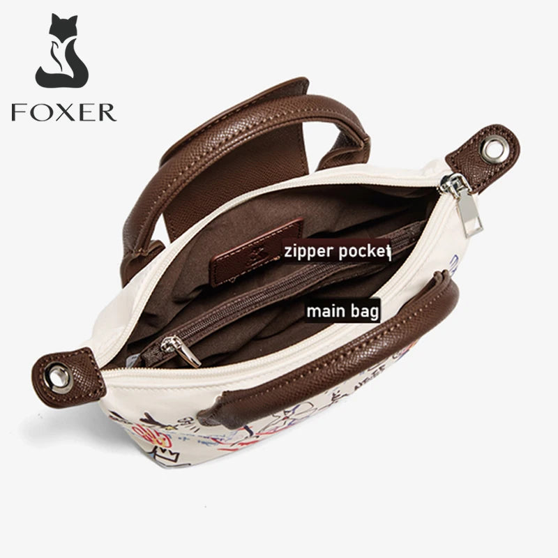 Bolso de Mano para mujer Chic Mini Tote FOXER 2025 "Artistic Graffiti" - Creatividad en Movimiento