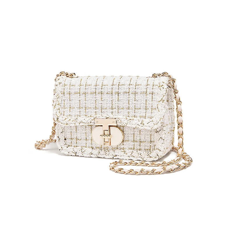 Bolso de Hombro FOXER 2025 - Glamour Texturizado en Tweed para mujer