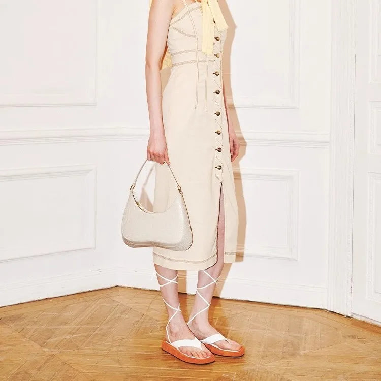 Bolso de Hombro "Eva" de JW PEI - Textura Croco de Lujo