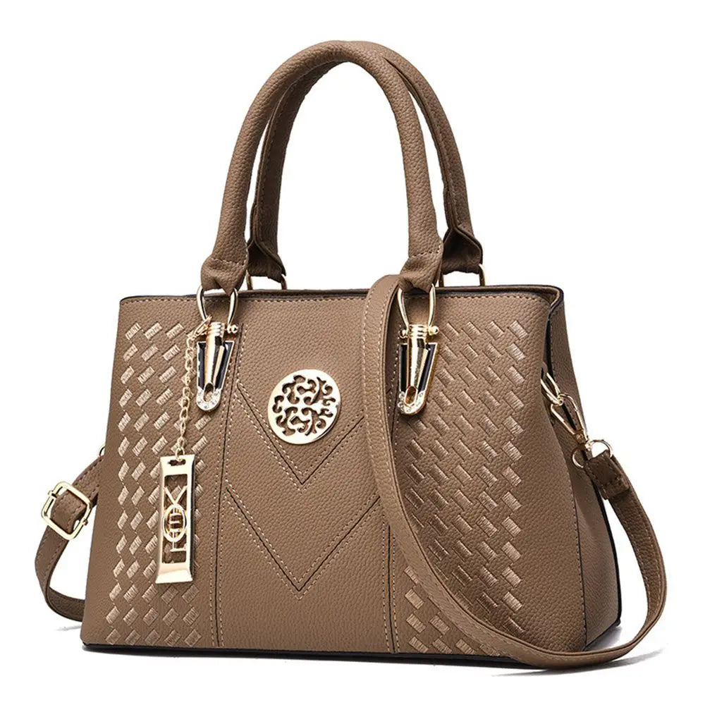 Elegant "Textured Luxury" Satchel Bag - Fashion 2025