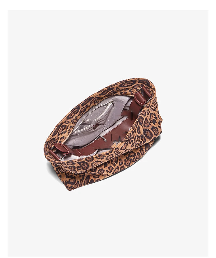 Bolso Hobo FOXER para mujer – Grande con Estampado Leopardo Audaz