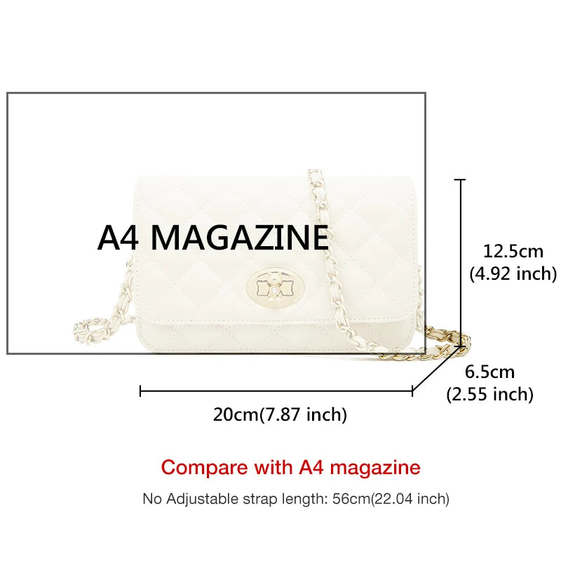 Bolso de Hombro FOXER Lattice "Diamond Quilt" - Clásico Sofisticado