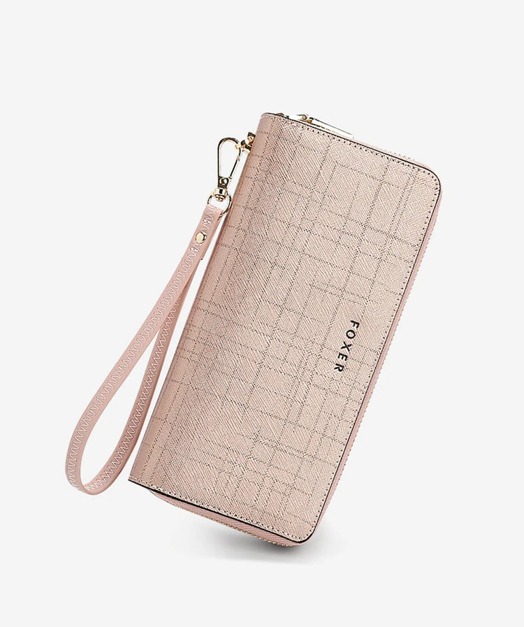 Billetera Larga FOXER para damas: Organización Premium en colores Glaciares