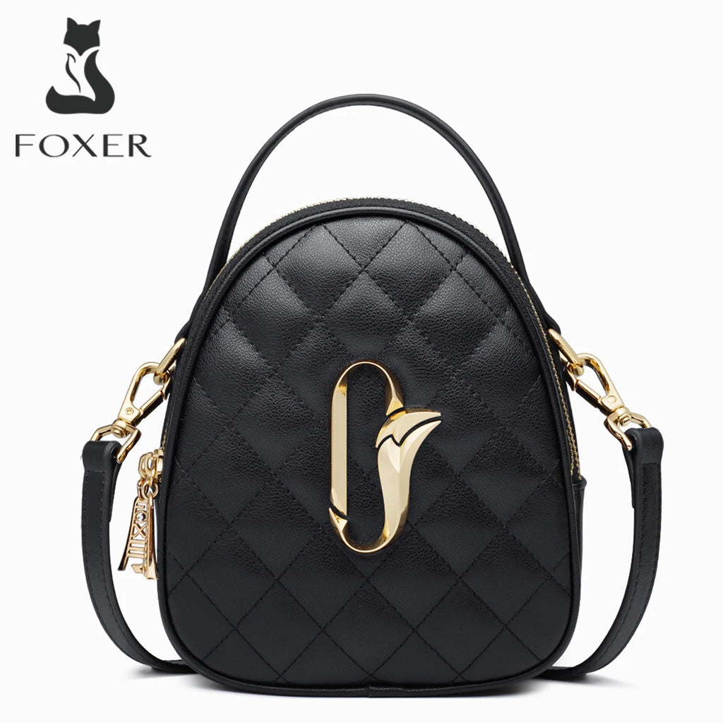FOXER - Bolso Crossbody Oval "Golden Fox" - Elegancia en Curvas