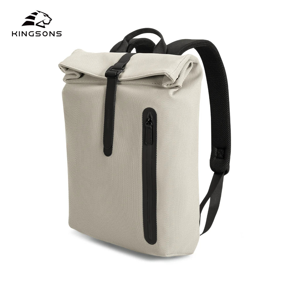 Mochila Kingsons "Aero-Roll" - Minimalismo Técnico y Confort de cuero de microfibra