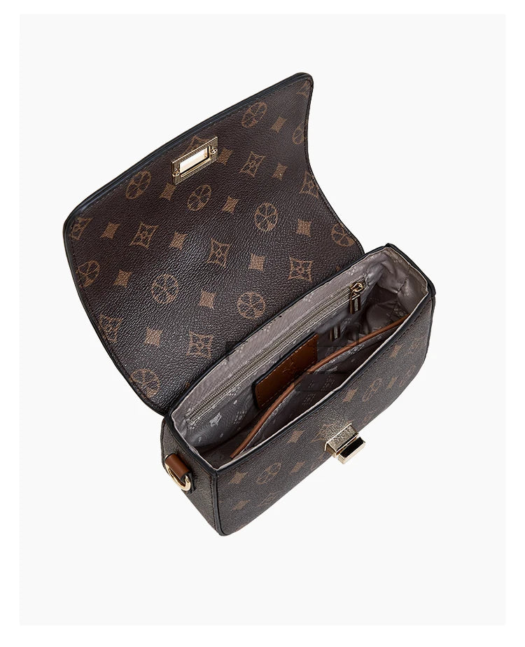 Mini Bolso Bandolera FOXER "Monograma Cadenas" para mujer con cadena solapada